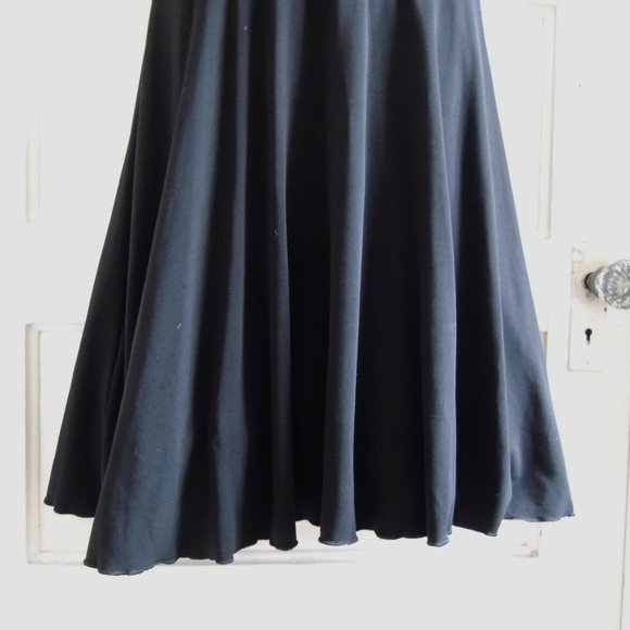IZ Byer Black Ruched Cocktail Dress Tulle Flounce Underskirt M - Picture 4 of 10